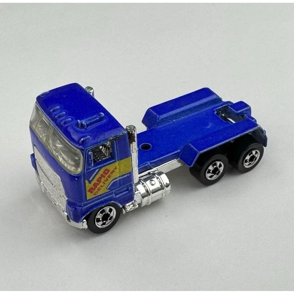 Hot Wheels Rapid Delivery Blue Semi Truck Cab 1981 Mattel Malaysia Vintage‎